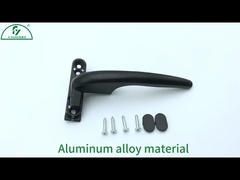 Chân cửa và cửa sổ màu đen Lớp nhôm khung cửa sổ với phụ kiện hoàn chỉnh