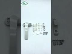 Bảy ký tự trắng chân phẳng khung cửa sổ tay cầm cửa sổ cửa sổ nhôm rắn