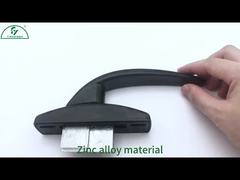 Máy mở bên trong hợp kim kẽm tay cầm nĩa đa điểm cho cửa sổ và cửa sổ nhôm