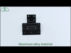 Bản lề nhôm màu đen có thể tùy chỉnh để xoay linh hoạt và vận hành trơn tru trong gia đình và văn phòng