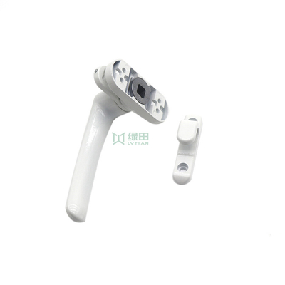 Seven Character White Flat Foot Casement Window Handle Door Window Solid Aluminum
