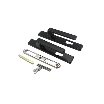 Alloy d'aluminium Mat noir poignée de levier de porte double face Couleur personnalisée