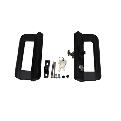Bon prix Porte coulissante en aluminium de 168 mm, fenêtre, poignées à double face, avec serrure à clé en ligne