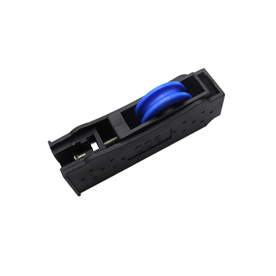 Bon prix Plastique couleur bleue roulement de nylon porte-fenêtre rouleaux roues sans bruit en ligne