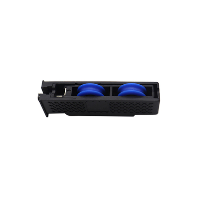 Bon prix Rouleaux à deux roues à coque en plastique à fenêtre coulissante à porte lourde de couleur noire en ligne