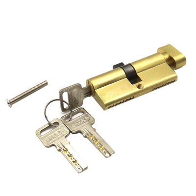 Good price 70MM Single Open Knob Lock Door Cylinder Brass Material With 2 Keys online