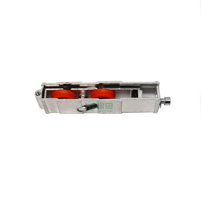 Bon prix Accessoire de porte coulissante à rouleau en aluminium pour fenêtre, nylon avec profil, doubles roues opposées en ligne