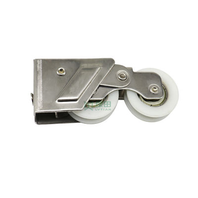 Buen precio Window Pulley Sliding Door Pulley Stainless Steel Floor Door Double Wheel en línea